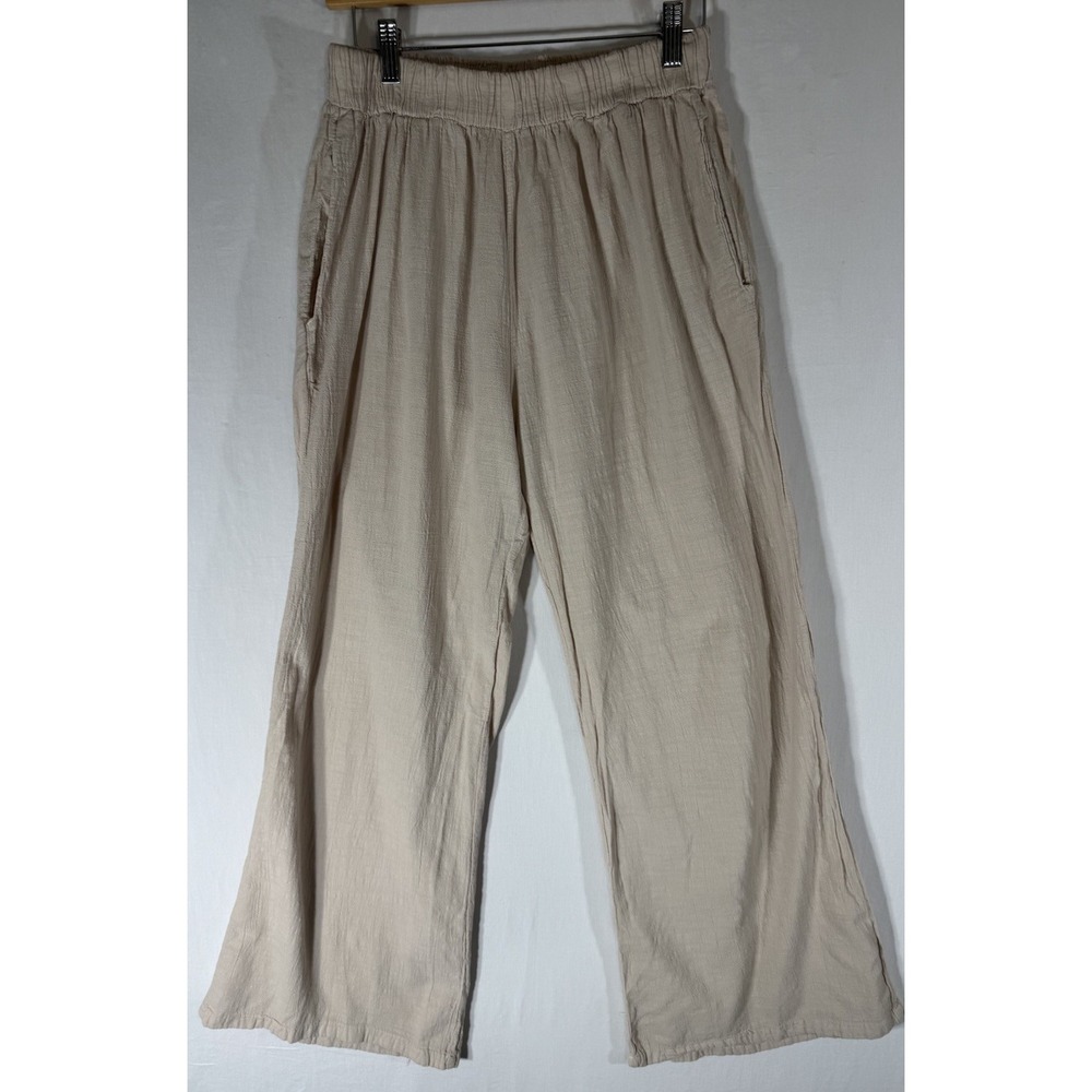 Blanco By Nature Azure Wide Leg Flare Pants XL 100% Cotton Beachy Vacation